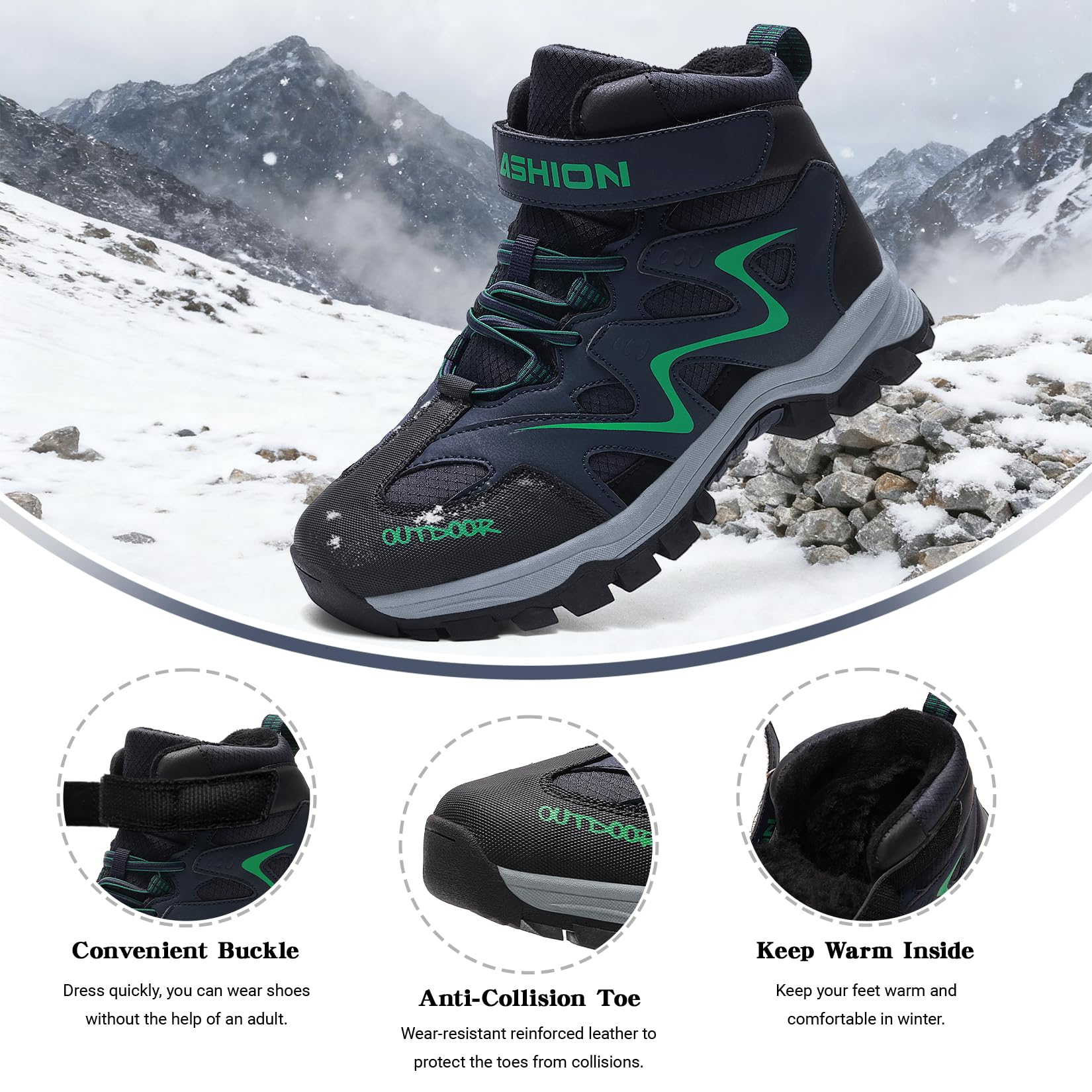 Scarpe da Escursionismo Bambino Calzature da Escursionismo Ragazzi Ragazze Stivali da Trekking