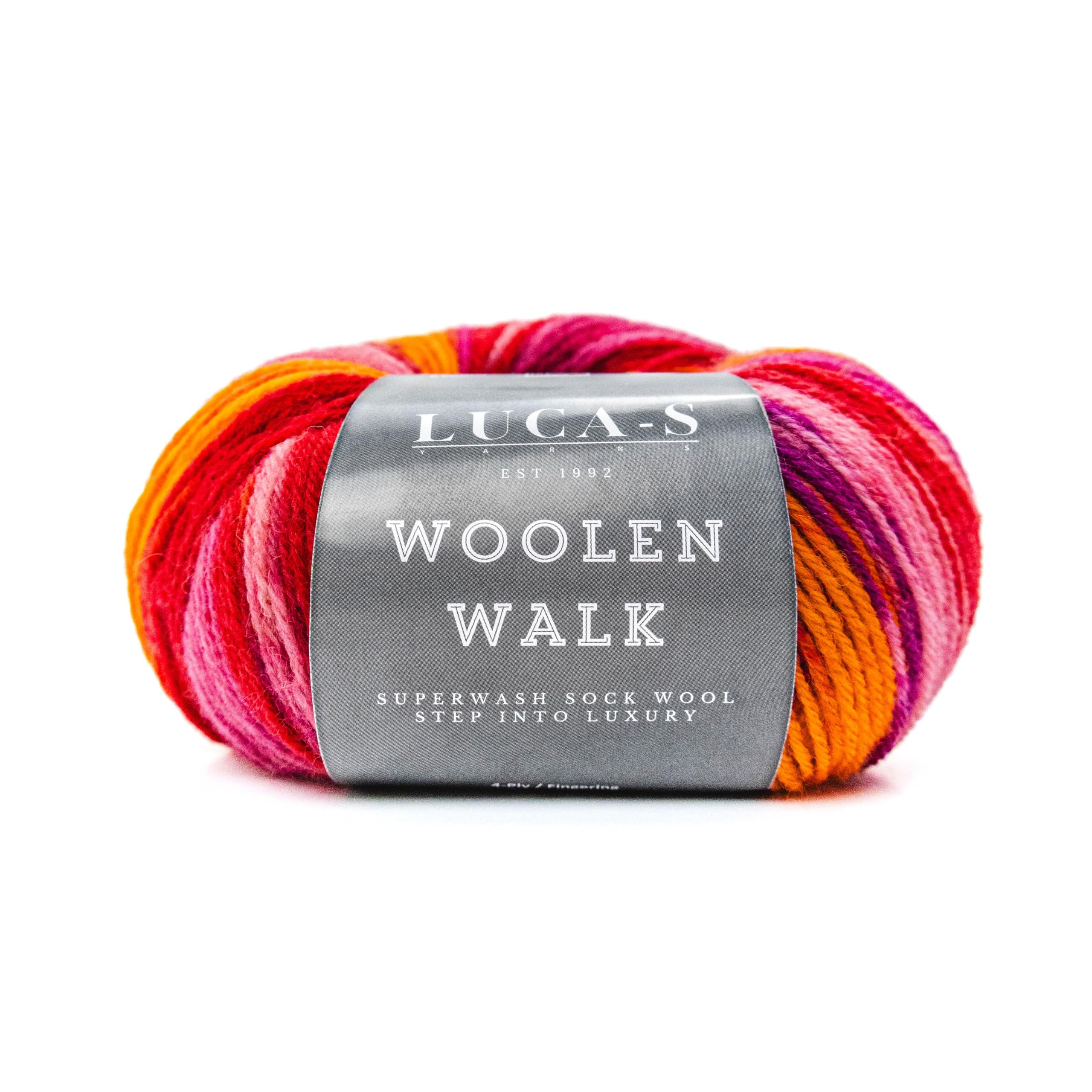 Superwash Sock Wool for Knitting, 4 Ply Sock Yarn from 75% Pure Wool - 25% Polymide, 50g Sock Hand Knitting Yarn — image 1