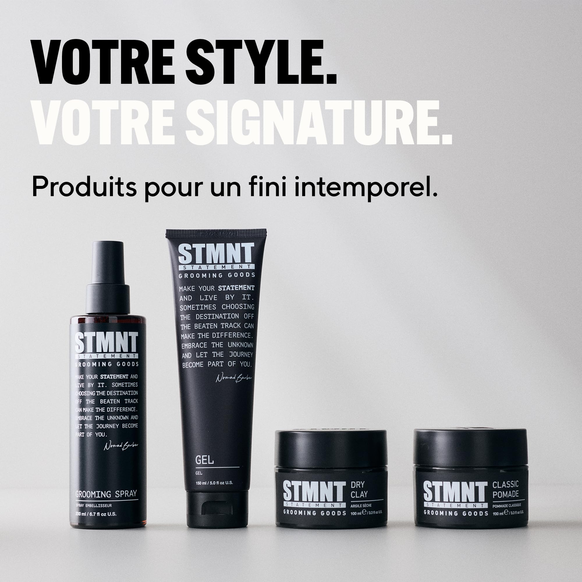 STMNT STATEMENT GROOMING GOODS Argile sèche - Finition extra mate - Très forte tenue - Facile à laver - Non gras