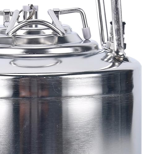 Miniatura 6 de YaeBrew Sistema de barril de bloqueo de bola de acero inoxidable de 1.6 galones para pequeños lotes de cerveza casera con mango de correa (6L)