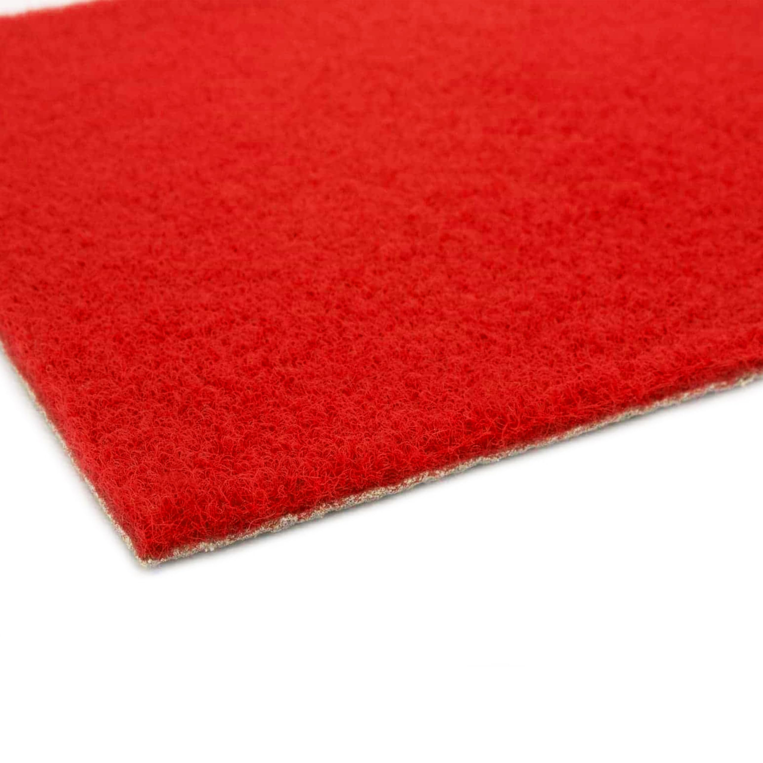 Primaflor Event- und Messeteppich Salsa | 100x800 cm | Rot | 5 mm | Messeteppich Meterware mit Gummirücken | Vlies Teppich | Nadelvlies Bodenbelag für Messe, Event und Publikumsverkehr