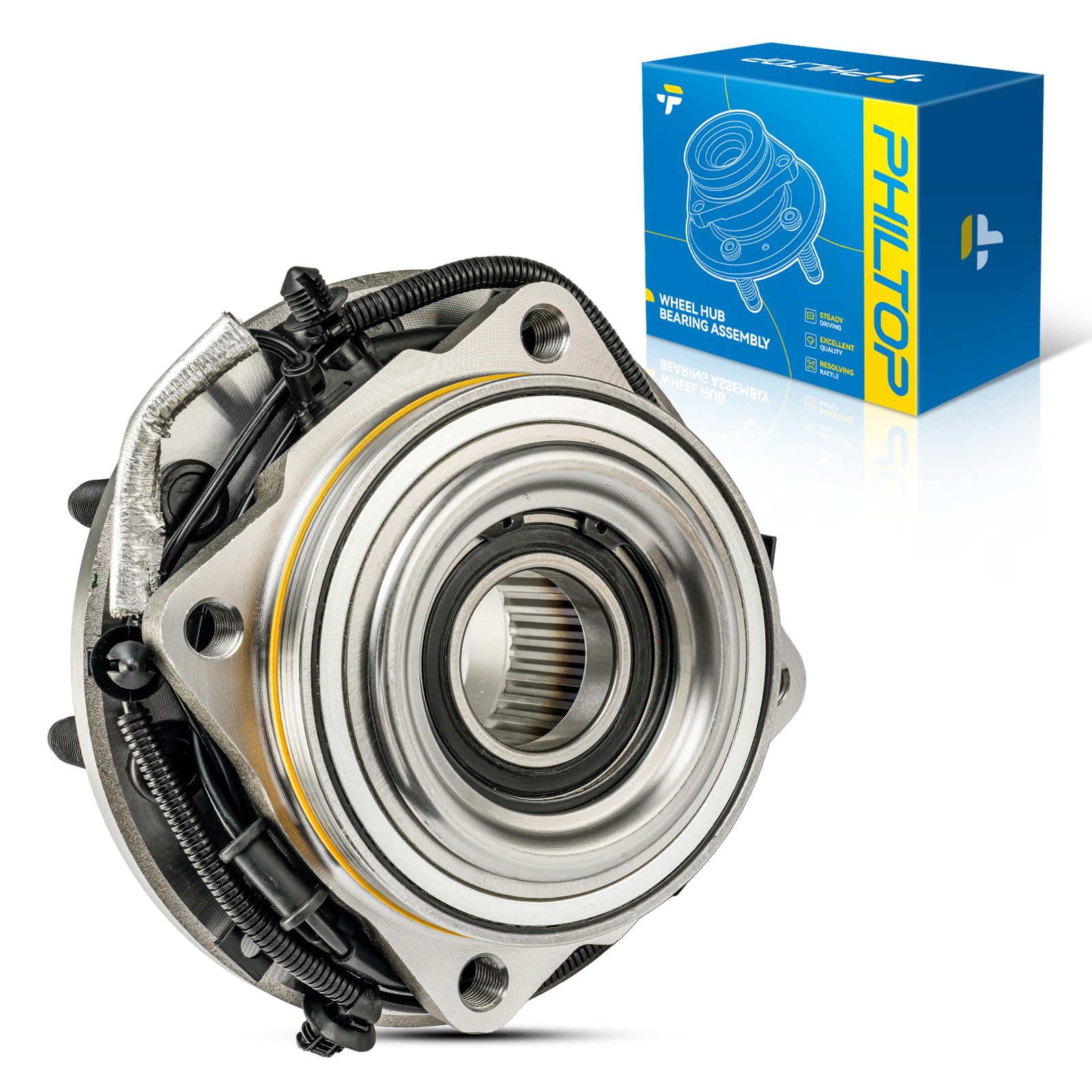 PHILTOP 515183 Front Wheel Bearing Hub Assembly for Ford