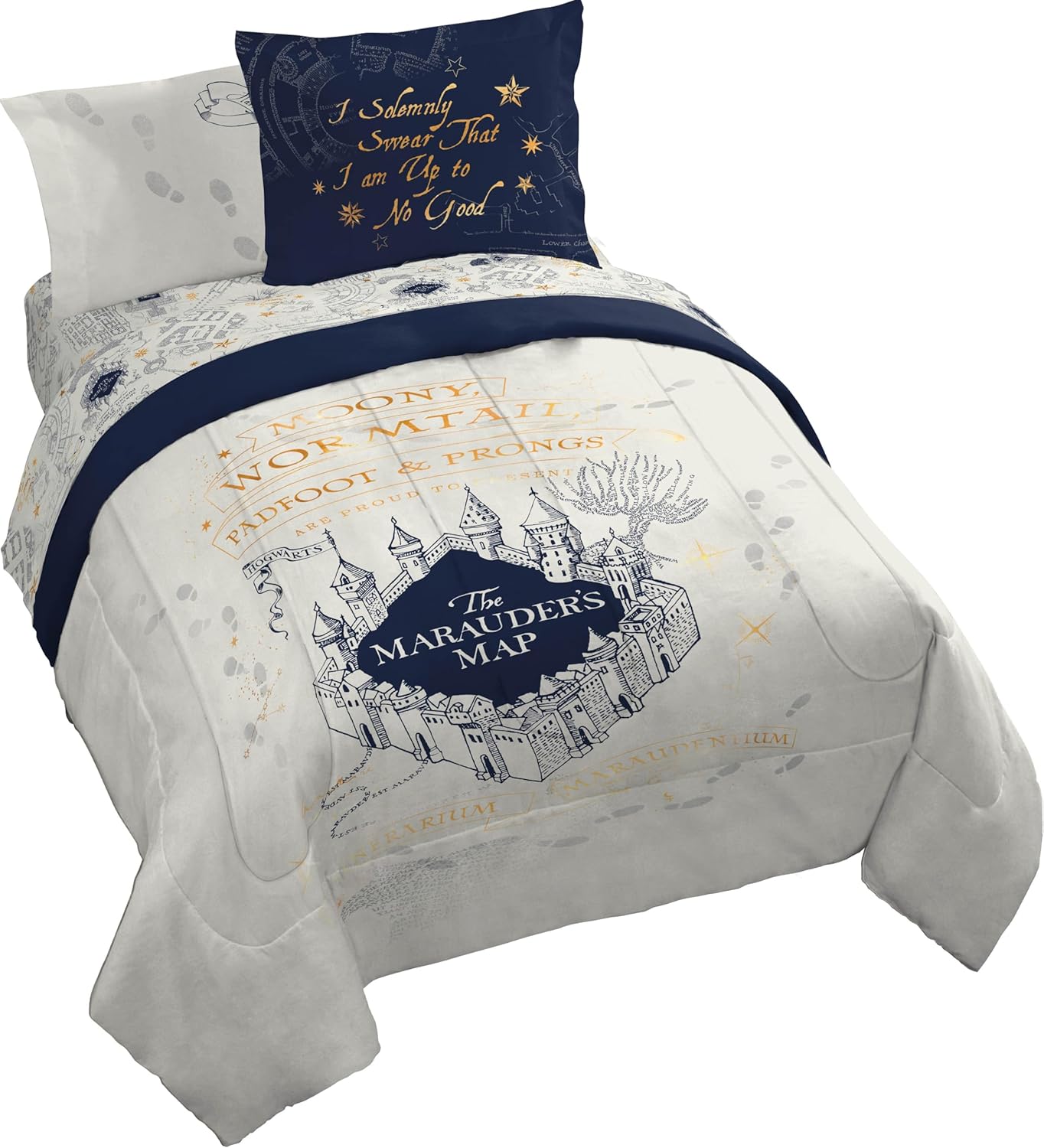 Jay Franco Kids Comforter Set Includes Sheets and Pillow Covers – Soft and Cozy Bed Set for Stylish Room Decor, Beige – Harry Potter, 7 Piece Queen Size Bedding Jay Franco Kids Comforter Set Includes Sheets and Pillow Covers – Soft and Cozy Bed Set for Stylish Room Decor, Beige – Harry Potter, 7 Piece Queen Size Bedding