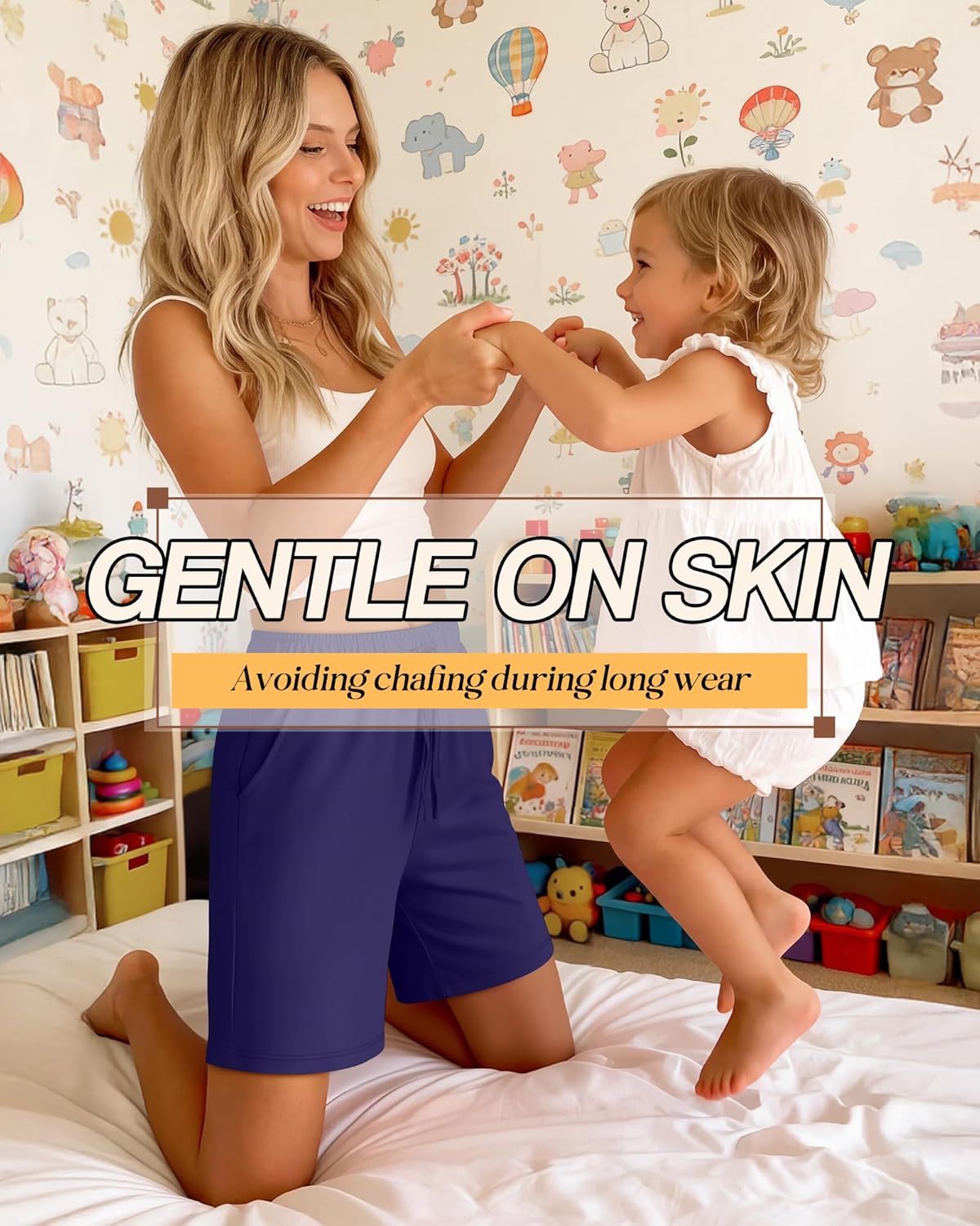 Neer 3 Pack Women's Bermuda Shorts, Jogger Yoga Sweat Walking Short Running Knee Length Sport Drawstring Shorts with Pockets - Image 6