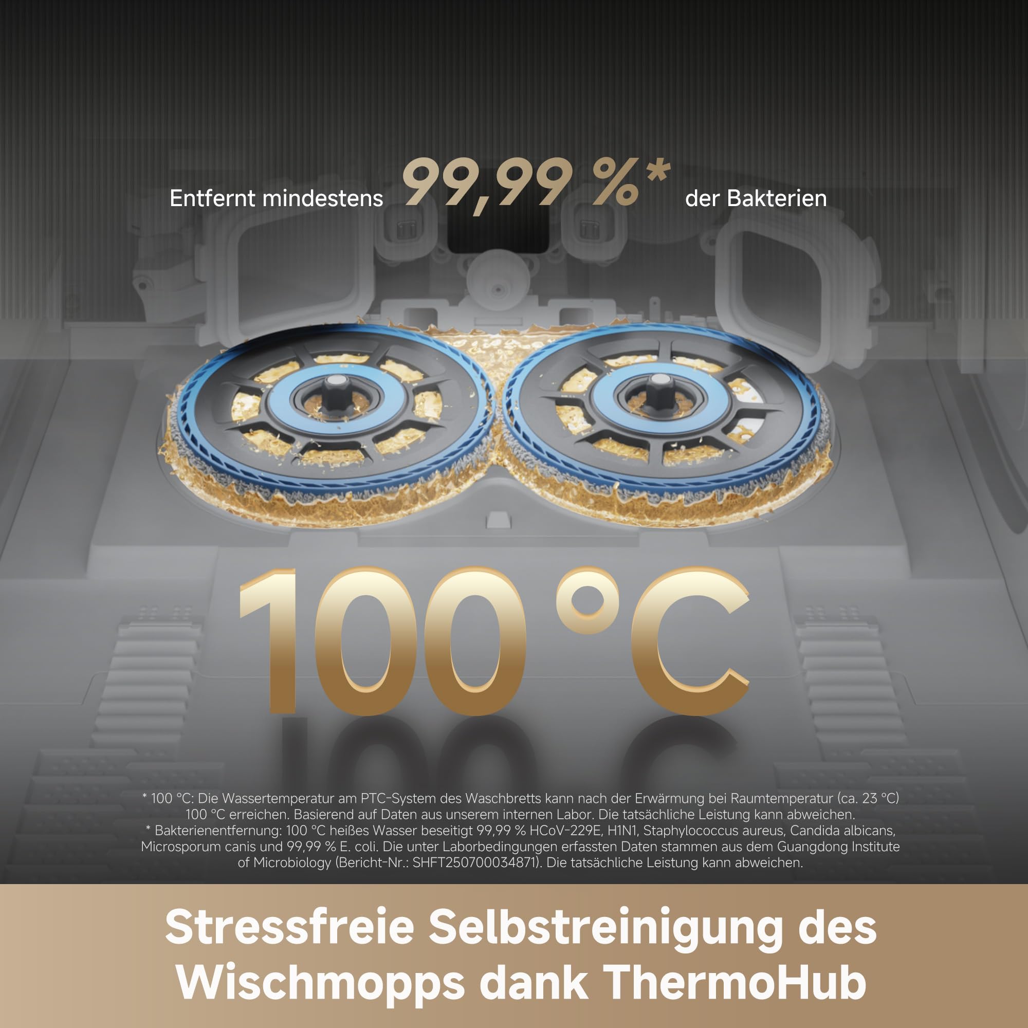 dreame Matrix10 Ultra Saugroboter mit Wischfunktion, Mopp-Wechsel/Selbstreinigung, 30.000Pa, Autom. Entleerung/Nachfüllung,8 cm Hindernisfreiheit, Sprachsteuerung, kein Verheddern