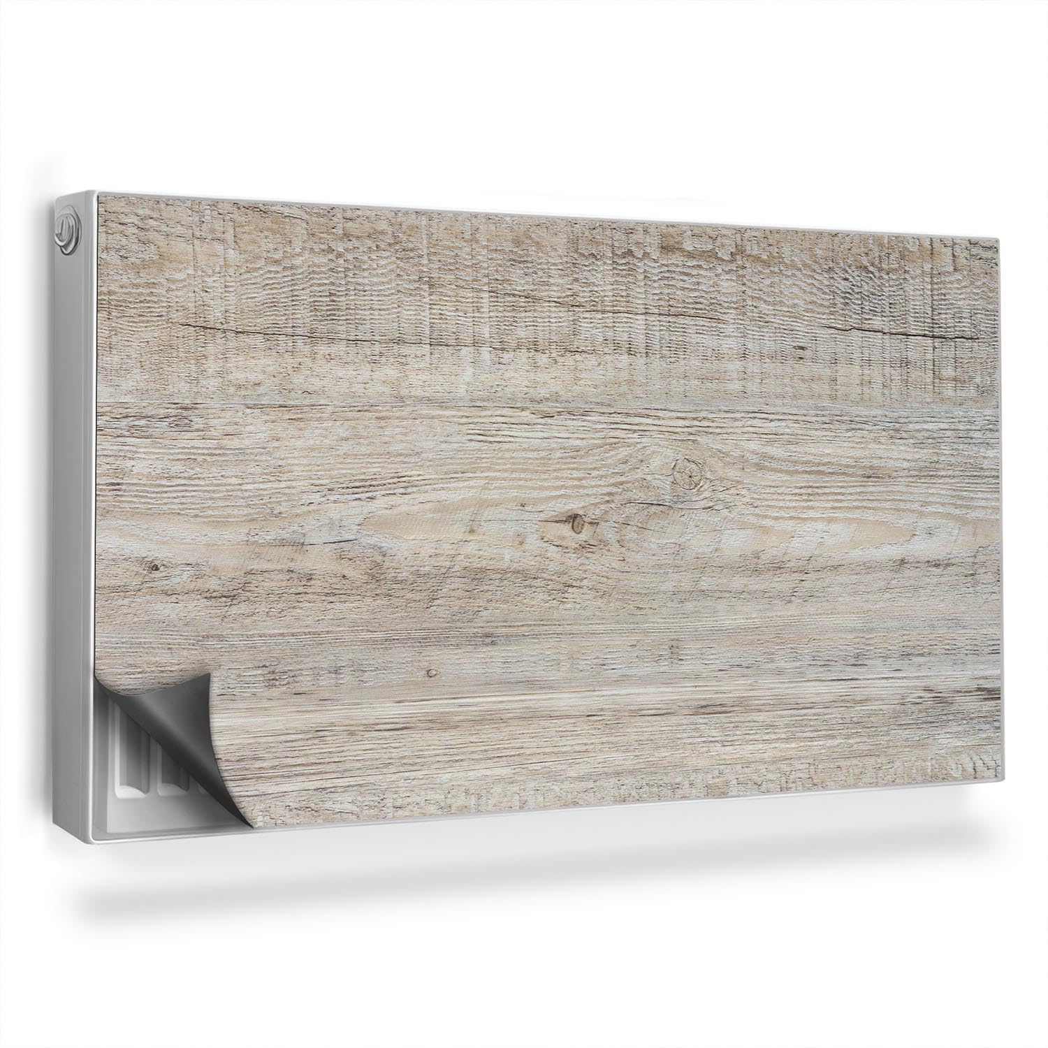 Couverture Magnétique pour Radiateur 110x60 cm Bois Délavé Déco