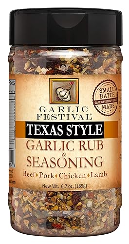 Garlic Festival Foods Texas Style Ajo Rub & Seasoning 6.7 oz.