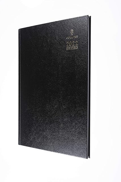 Collins Desk A4 Week to View with Appointments 2022 Diary - Black
