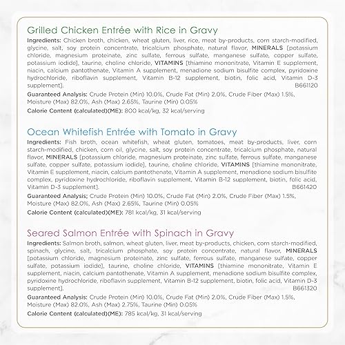 Miniatura 6 de Purina Fancy Feast Petites alimento húmedo gourmet en salsa para gatos, sabores surtidos, 24 unidades de 2.8 onzas, bandejas