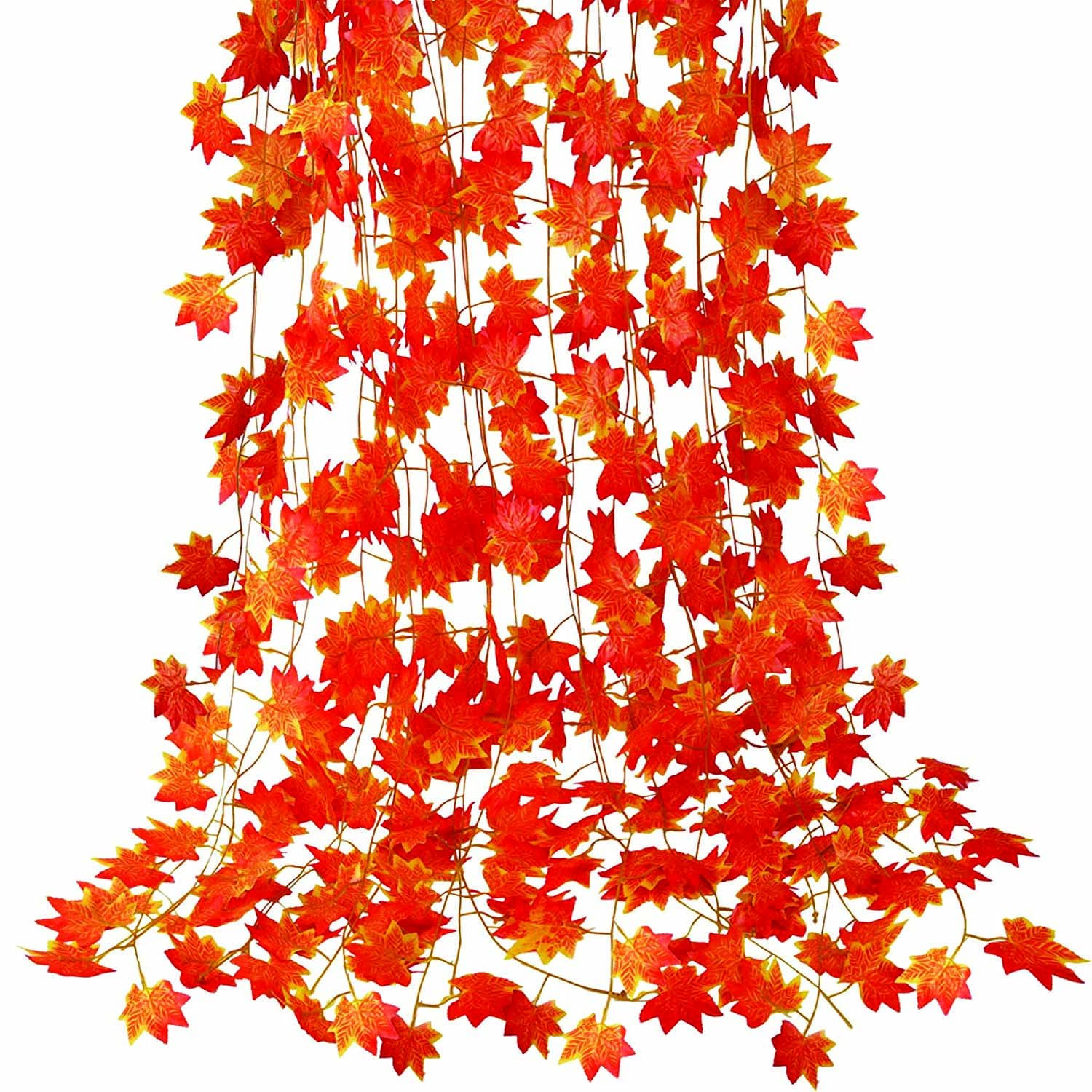 SAI PRASEEDA Wall Hanging Artificial Creeper Plant Strings with Maple Leaves_Set of 24_Orange Color_for Interior Decoration_Art_Craft SPLFSG20 (B0BZ48Y3VH) Amazon Price History, Amazon Price Tracker