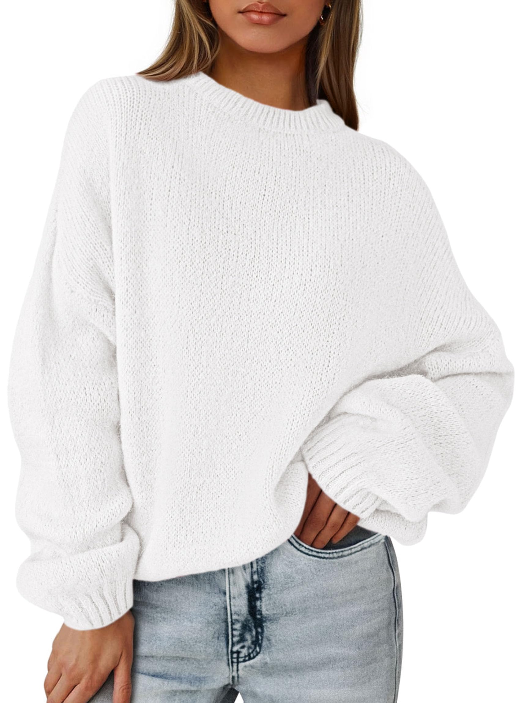 PRETTYGARDEN Womens Fall Oversized Sweaters Dressy Casual Long Sleeve Chunky Knit Winter Pullover Tops 2026 Holiday Outfits