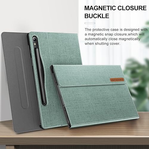 Miniatura 3 de INFILAND Funda para Samsung Galaxy Tab S10 Lite10 FE S9 FE 5G 10.9 pulgadasTab S9 11 pulgadas, ultra delgada, multiángulo con soporte para bolígrafo