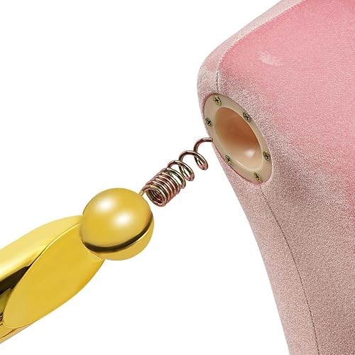 Miniatura 7 de Forma de vestido de torso de maniquí femenino, 59.06 a 78.7 pulgadas de altura ajustable, modelo humanoide, soporte de maniquí con manos ajustables