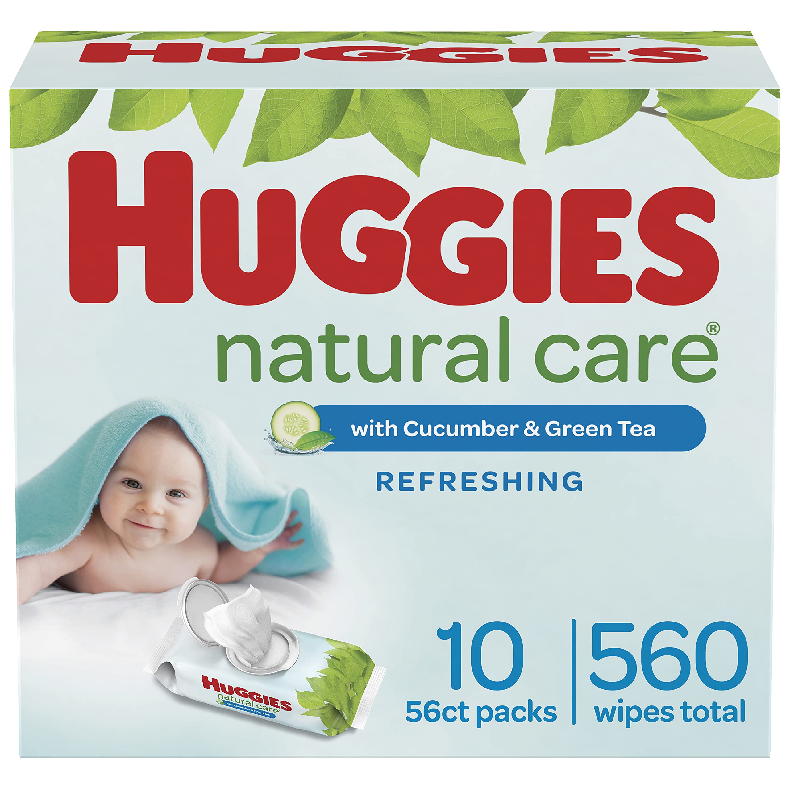 Baby Wipes Huggies Natural Care Refreshing Baby Diaper Wipes Hypoall | amzdealz