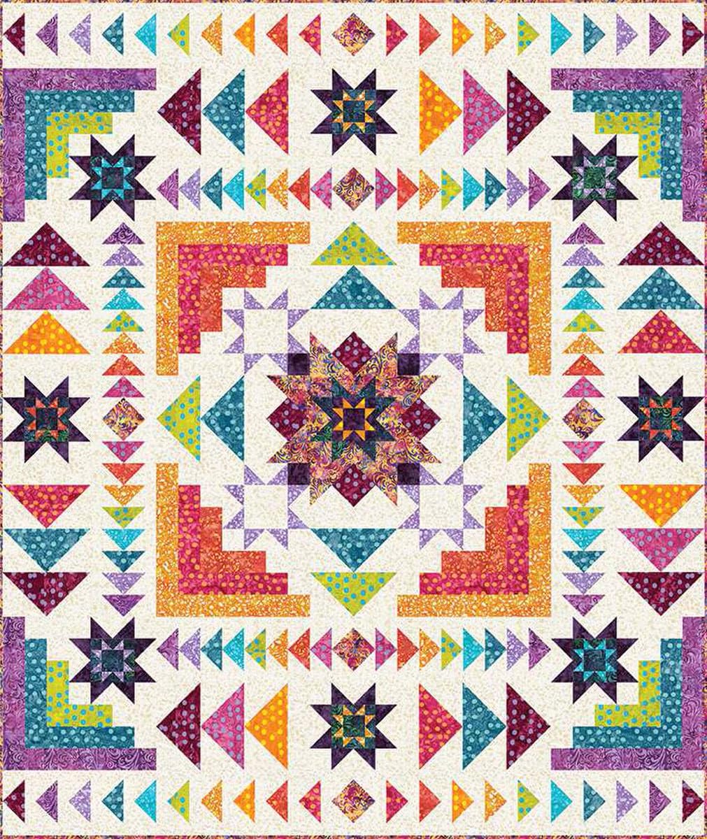Expressions Batiks Polka Pop Elementals Hyperion BOM Quilt Kit Riley Blake Designs KTBT-1019