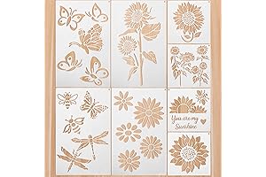 8 Magical Sunflower and Butterfly Stencils: A Canvas of Creativity