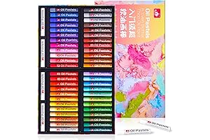 Fine-Point Pentel Arts Oil Pastels - (50 Colors) - PHN-50 Oil Crayon Art Set