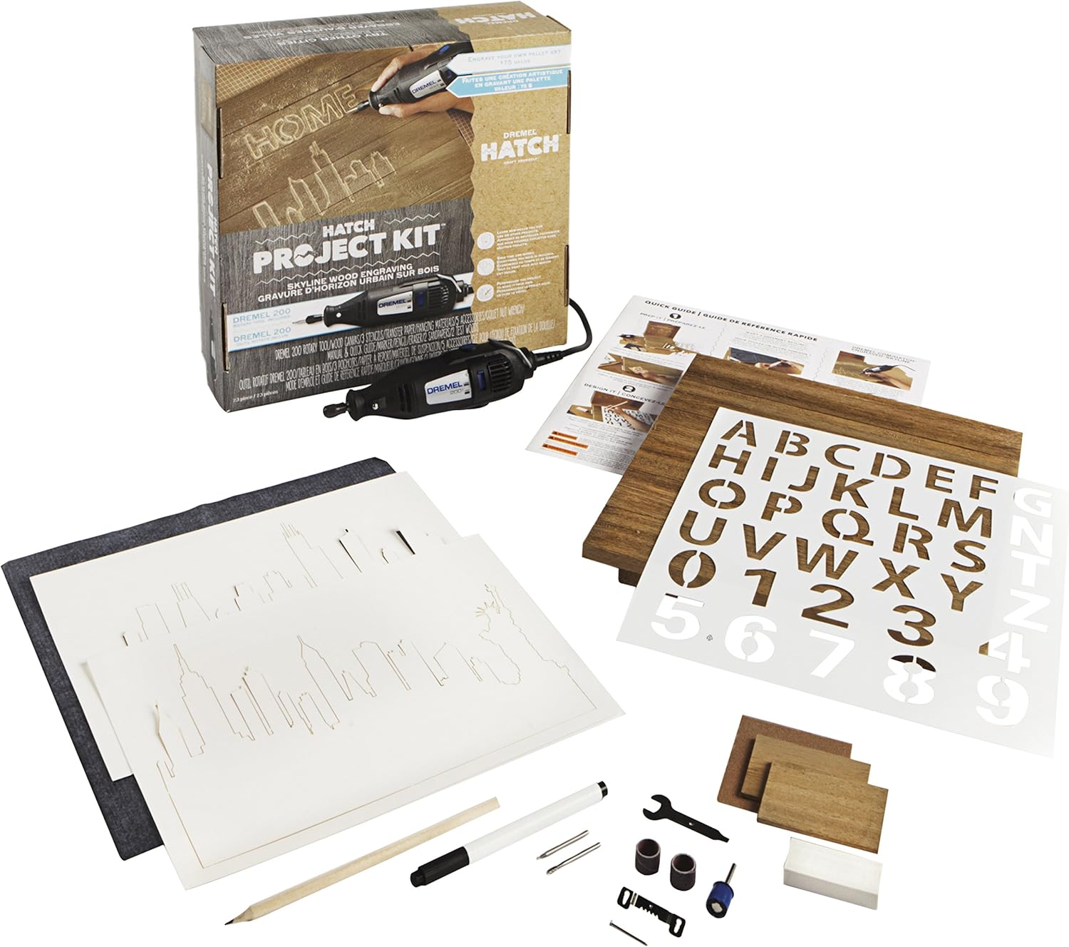 Dremel PK04 Hatch Project Kit Skyline Wood Engraving Amazon.ca