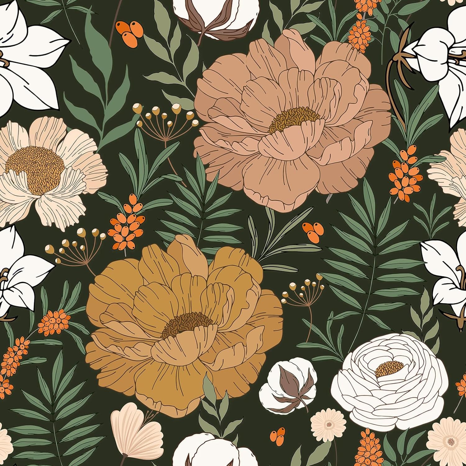 Papel pintado floral bohemio vintage para crear un dormitorio acogedor