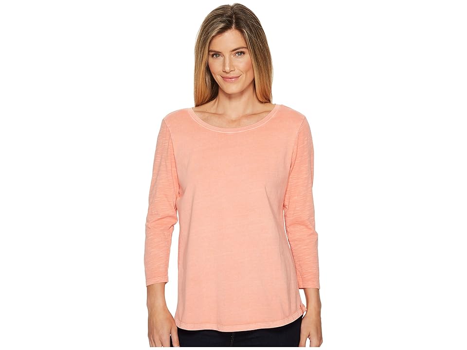 

Woolrich First Forks 3/4 Sleeve Shirt (Vibrant Peach) Women's Long Sleeve Pullover
