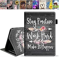 Vista 17 de Funda para tableta Yaxa Kindle Fire 7 (pantalla de 7 pulgadas, 12ª generación, versión 2022), funda de piel sintética de alta calidad