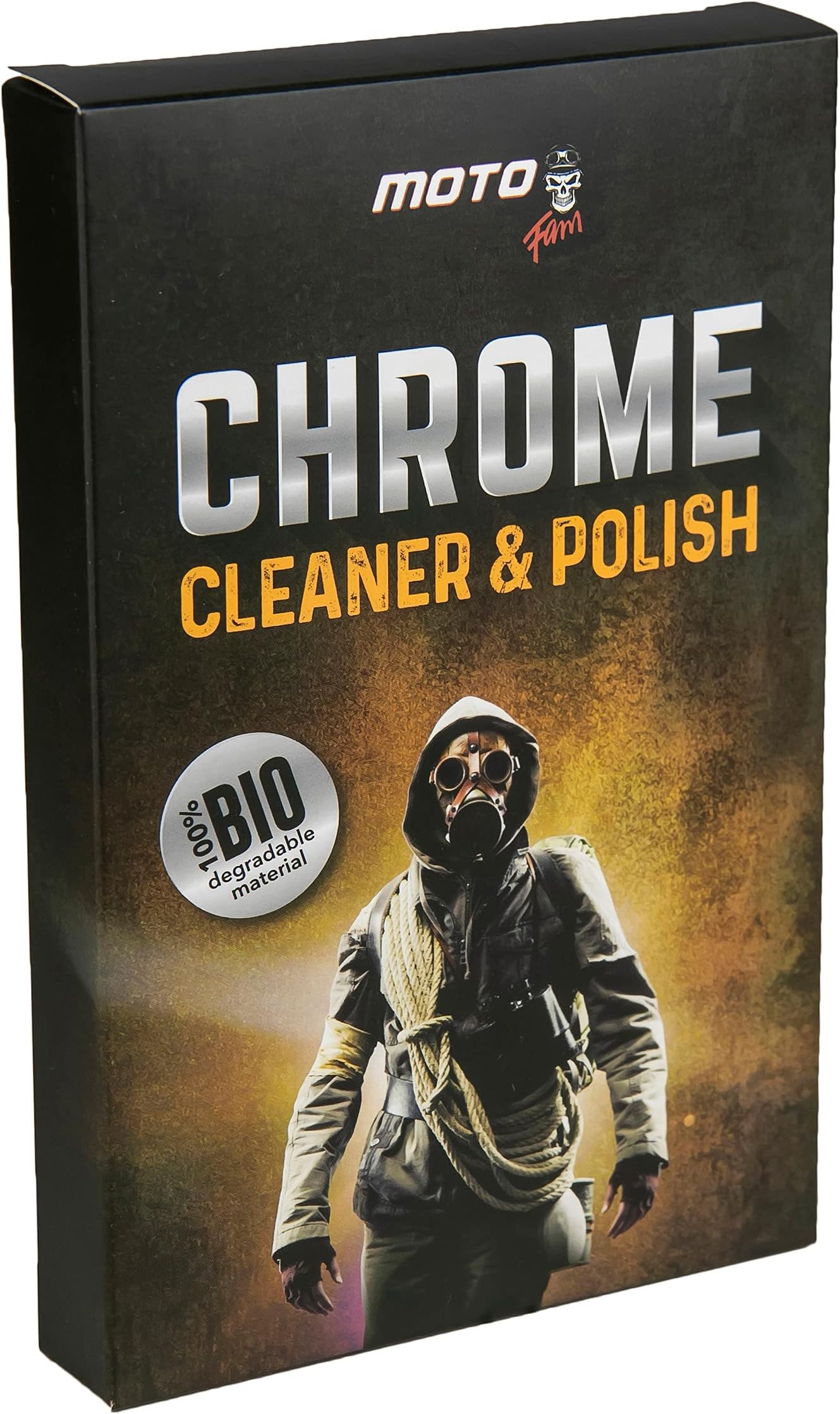 MotoFam Chrome Polish Chrome Cleaner for Cars Metal Cleaner Rust Remover for Metal Exhaust Cleaner Chrome Wheels Cleaner Radiator Rust Cleaner Foamy Steel Wool Sponge Chrome Cleaning Products 50g