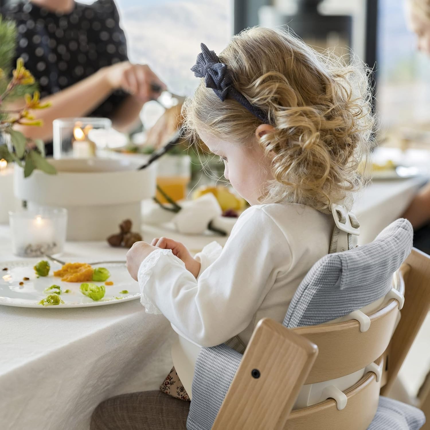 Stokke Tripp Trapp Classic Cushion, Nordic Blue - Pair with Tripp Trapp Chair & High Chair for Support and Comfort - Machine Washable