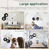 Whemyreat Adesivo da parete esagonale in feltro per bacheca, per cucina, camera da letto, cameretta dei bambini, ufficio - 5