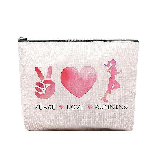 CEASQVAA Running Gifts Running Bag for Women Travel Pouch, Running Lovers Gifts for Coach Women, Christmas Birthday Gifts for Running Gym Sport Runner Marathon Lover