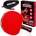 Idoraz Table Tennis Paddle Professional Racket - Ping Pong Racket with Carrying Case ââ‚¬â€œ ITTF Approved Rubber for Tournament Play gallery image