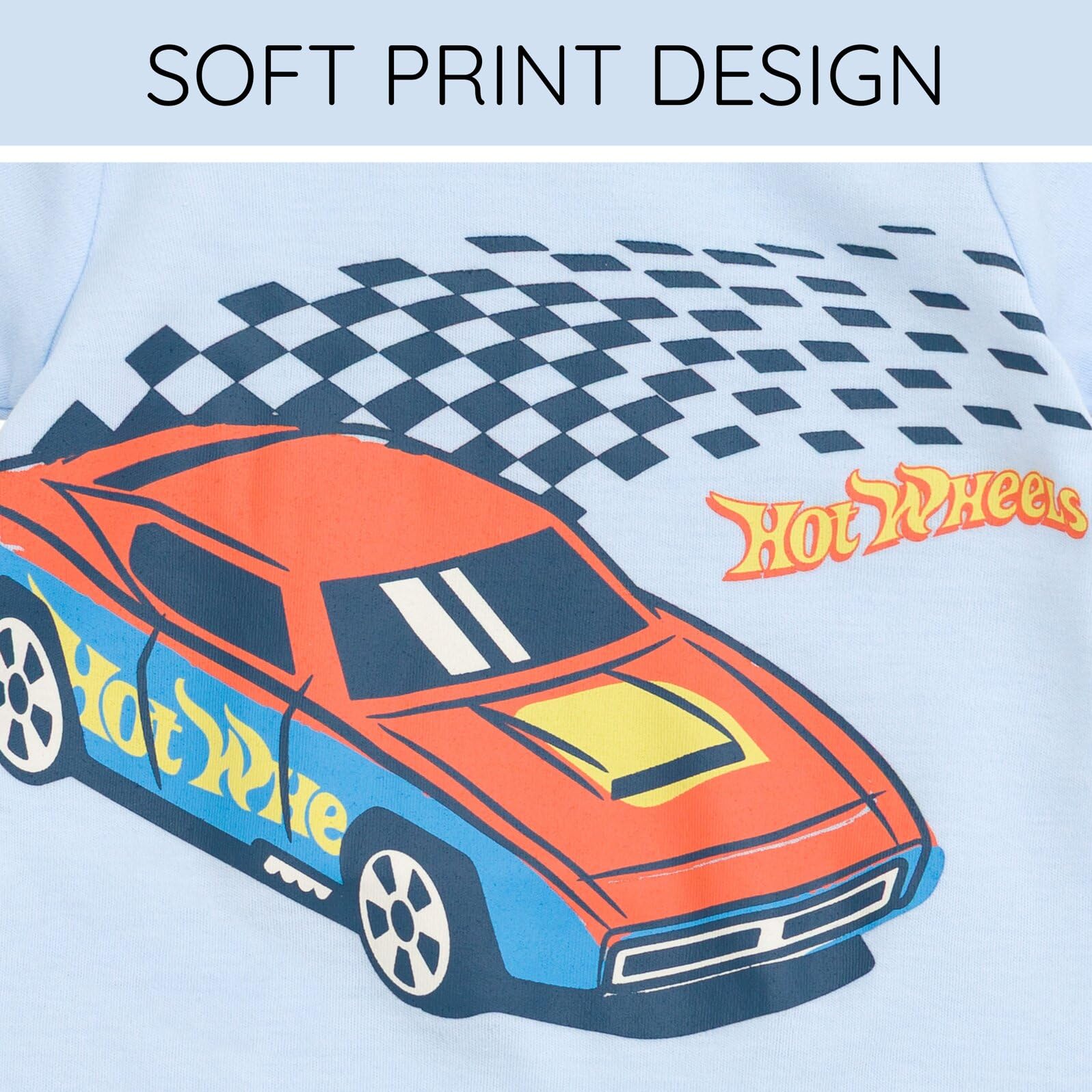 Hot Wheels Strampler und Eimer Sonnenhut Outfit Set Neugeborene bis Kleinkind Größen (Neugeborene - 4T)