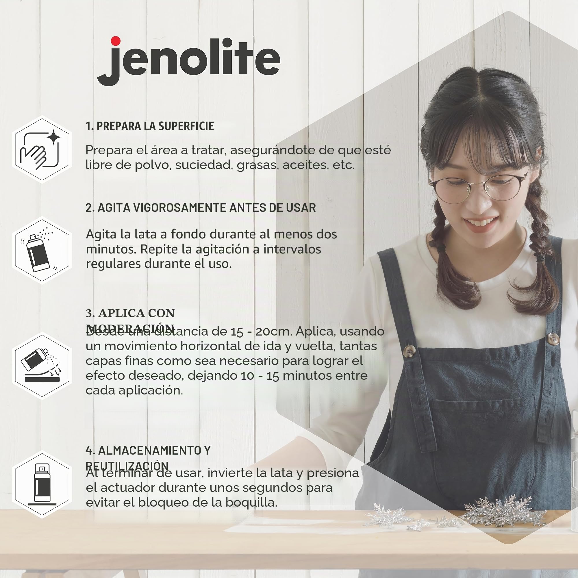 JENOLITE Pintura en aerosol con purpurina | VERDE | Pintura con purpurina de colores | Multisuperficie | Ideal para Marcos de Fotos, Espejos, Adornos y Manualidades | 3 x 400ml