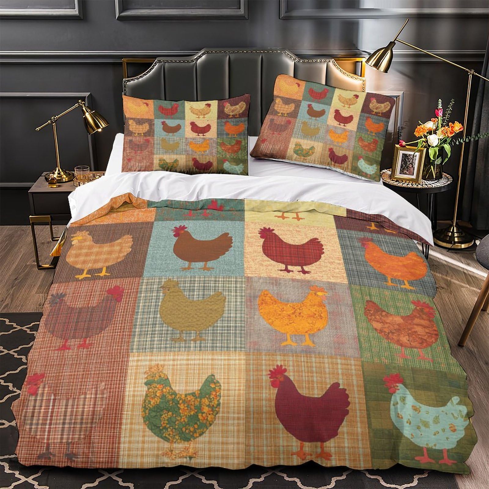 Housse de couette arbre celtique 200x200 microfibre