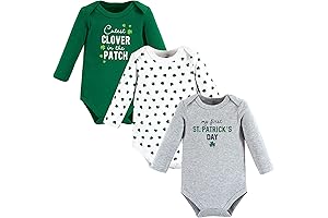 Irish Baby Clothes: Unisex Cotton Long-Sleeve Bodysuits