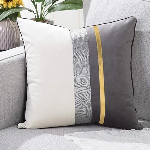 YAERTUN - Juego de fundas de cojín decorativas de terciopelo para sofá dormitorio auto
