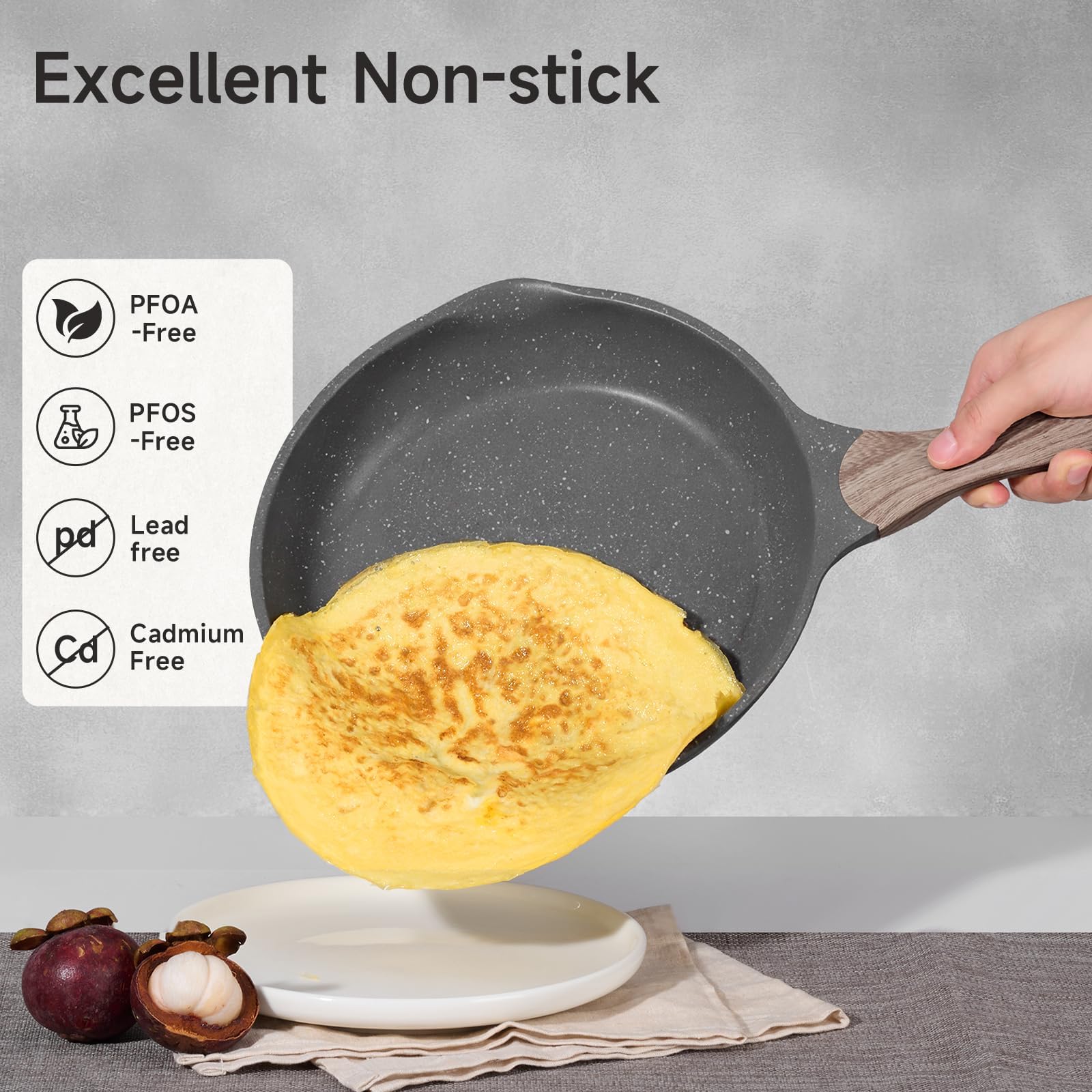 JEETEE Pots and Pans Set Non Stick 23pcs, Healthy Kitchen Cookware Sets — Amazon image 3