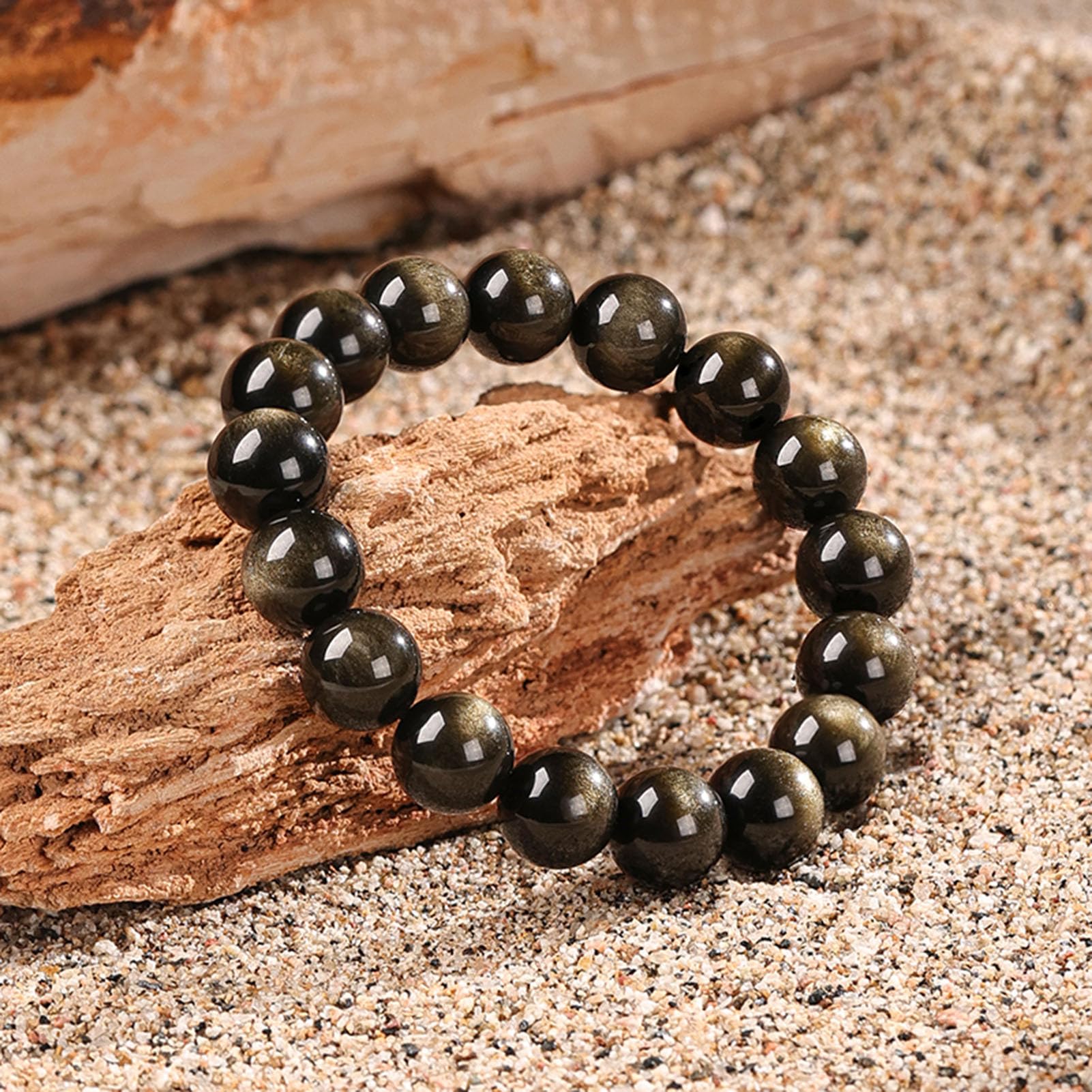 Pulsera elástica para Mujeres y Hombres, Cuentas de Cristal de Piedra Redonda Natural para Pulseras elásticas con Cuentas, joyería de Piedra Ajustable, Regalos de Chakras,8a,10MM