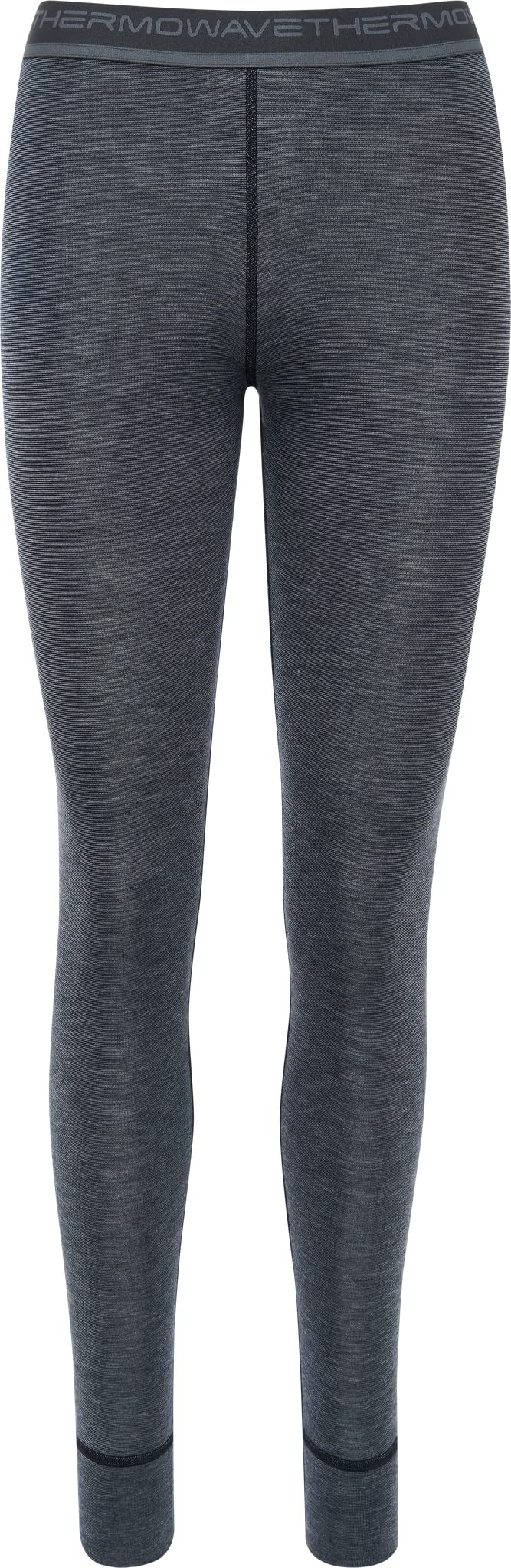 Thermowave Warm Active Leggings Femme et Laine Mérinos - Pantalon Caleçon Bas Thermique Femme - sous Vetement Thermique Ultra Doux Et Léger pour Le Ski 160 GSM Large Ceinture