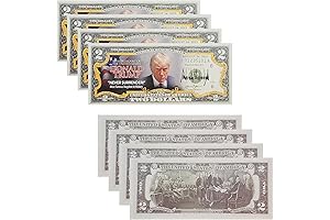 100 Pack Trump 2 Dollar Bills Prank Money, Trump Prank Mugshot Bill...