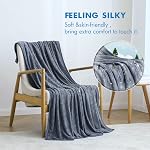 MIULEE Cooling Blanket King Size 90" x 108",Cool Blankets for Hot Sleepers, Summer Blanket Absorbs Body Heat with Cool-Sensing Value Q-Max 0.4,85% Lightweight Blankets Backing(Grey)