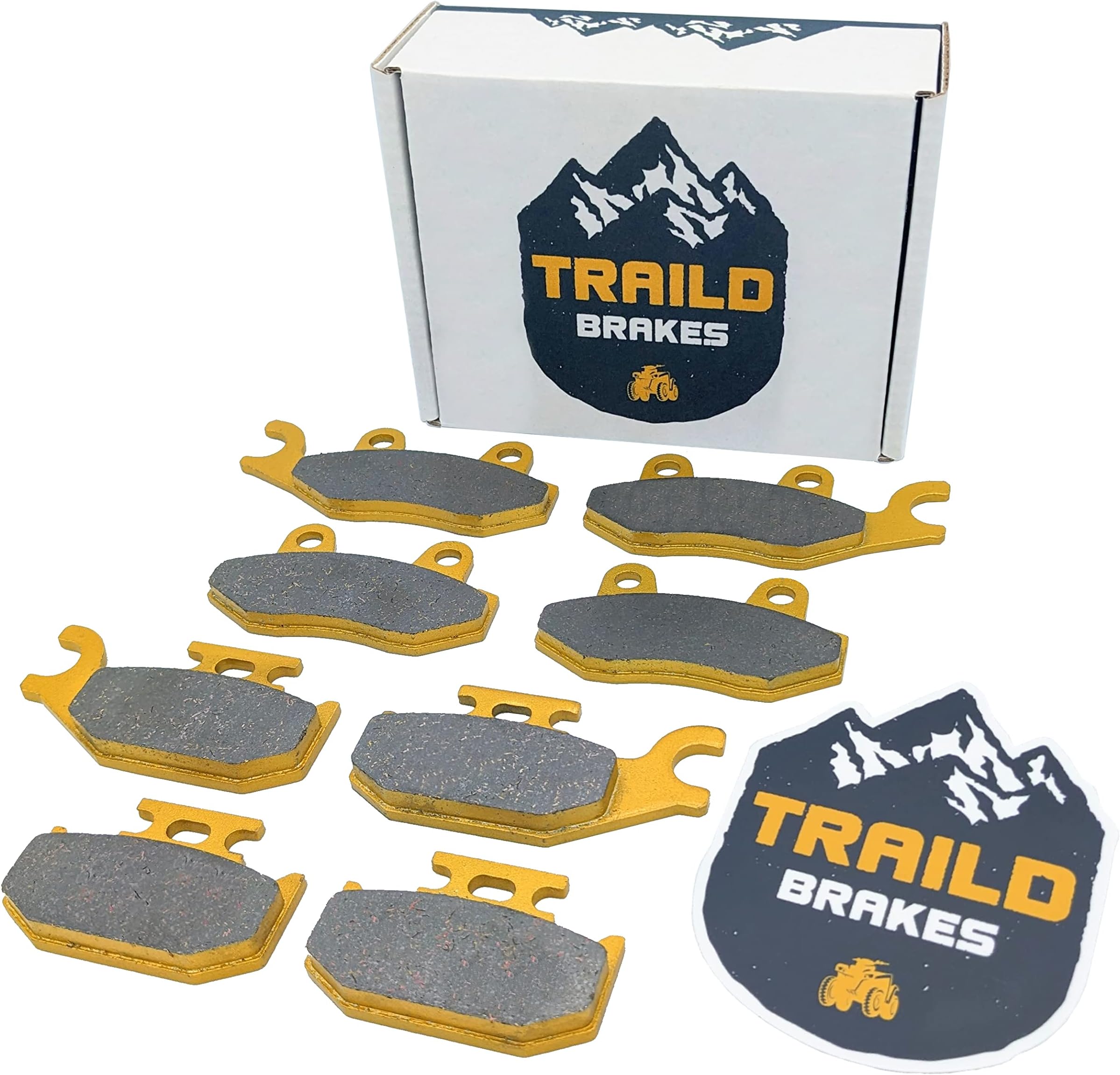 4 Sets Front & Rear Brake Pads for CanAm Maverick X3 & X3