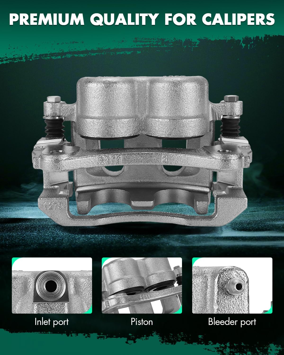 SCITOO Front Right Brake Caliper With Bracket 18B4758 Compatible For Ford 2001-2011 For Mazda 2003-2009 For Mercury 2002-2005