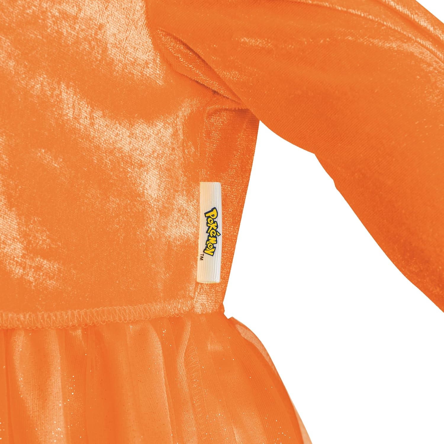 Pokemon Flareon Costume Dress for Girls, Official Pokemon Outfit with Hooded Dress - Image 3