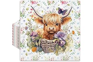Whaline Highland Cow Napkins for Decoupage