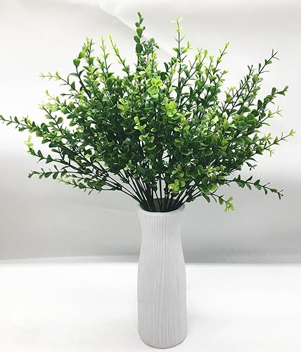 Vista 20 de Cattree - Arbustos artificiales, hierba de plástico, plantas artificiales para boda, interior, exterior, hogar, jardín, terraza, cocina, oficina