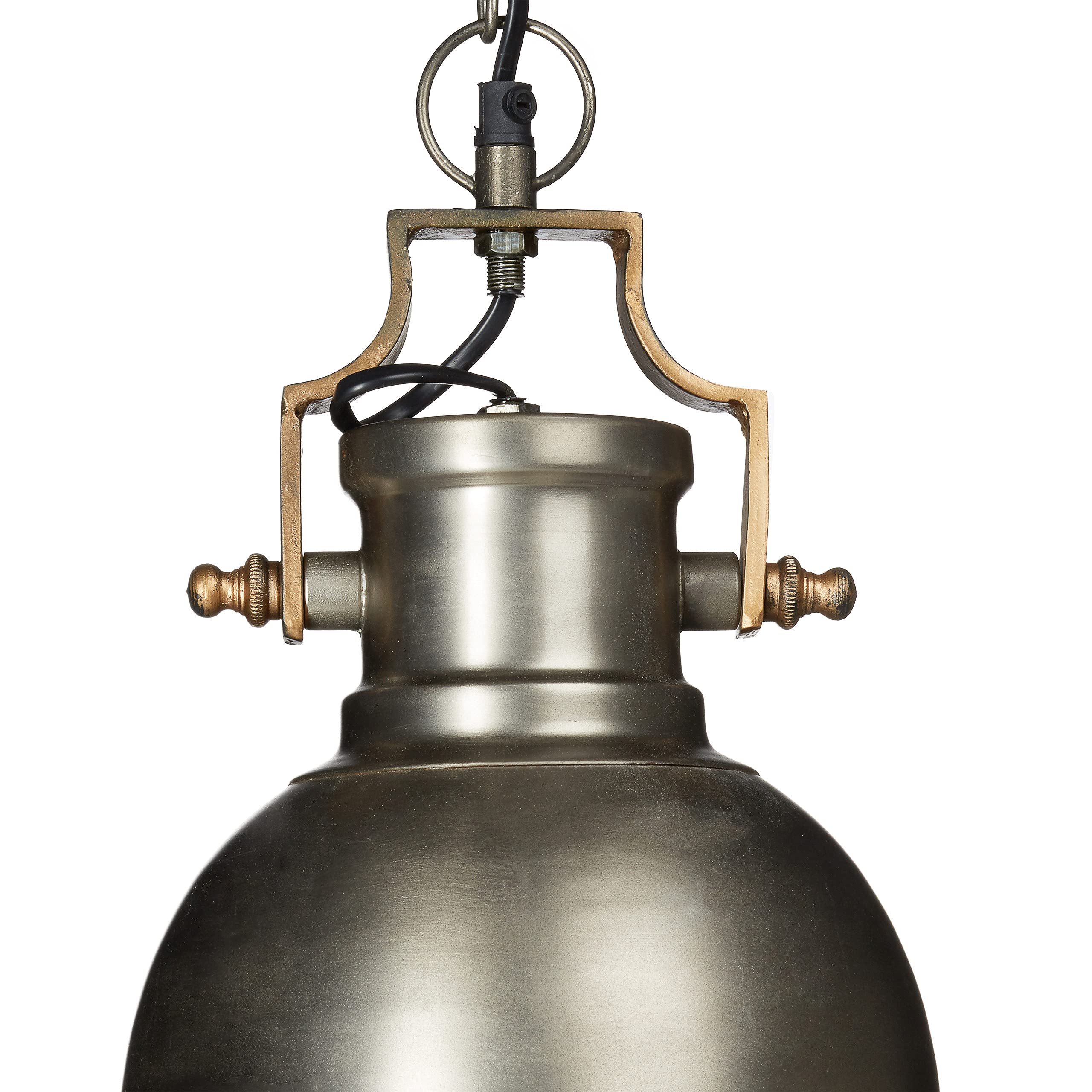 130 x 21 x 21 cm lampa wisząca z abażurem w kształcie dzwonka w stylu industrialnym Lampa wisząca wykonana z metalu Lampa wisząca E27 do 40 W, antracyt