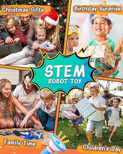 Miniatura 6 de Aukfa - Juguetes de construcción STEM, juguetes de construcción para niños de 8 a 12 años, bloques de aplicación y control remoto, aprendizaje de