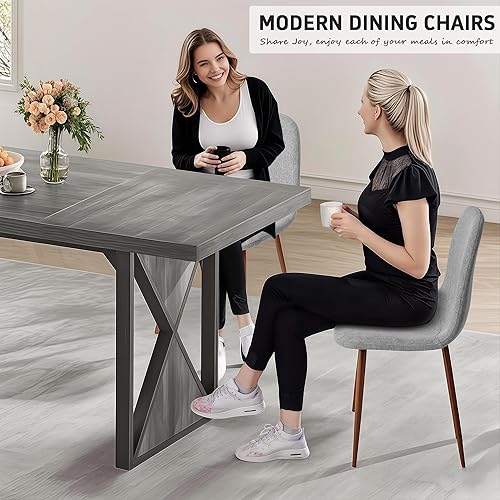 Miniatura 3 de CangLong - Silla de respaldo y asiento acojinado para silla, comedor. Gris,Azul oscuro,Verde oscuro,amarillo terroso,Gris1