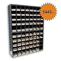 Vista 1 de Titan 5,445 pcs Grade 8 Coarse Hardware Assortment Kit with Hex Cap Screws, Hex Nuts, Washers, & Two Durham 40 Hole Metal Bins
