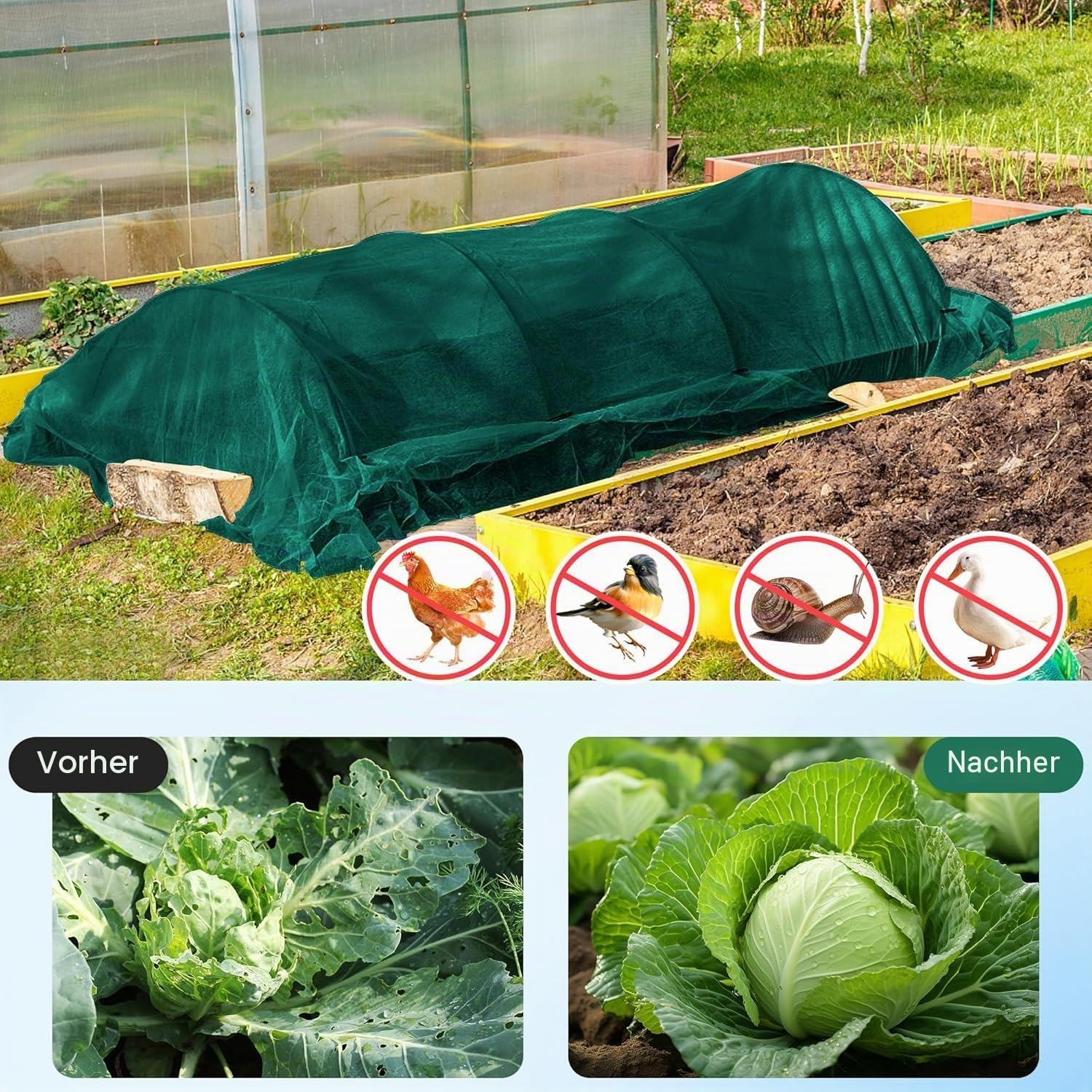 3x10m Groß Winterschutz Pflanzen Flies -Abdeckvlies Pflanzen -35g/m² Gartenvlies Frostschutz Winterschutz Für Pflanzen - Frostschutz Pflanzenabdeckungen für Baum Palmen Hochbeet Balkonpflanzen Haube